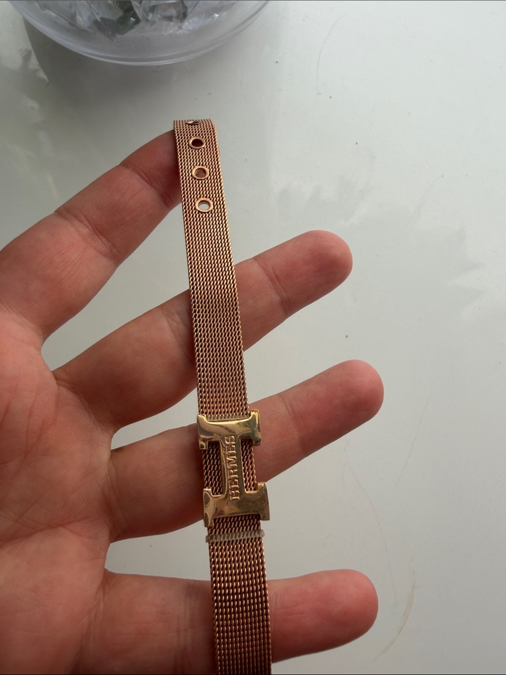 Rose gold bracelet